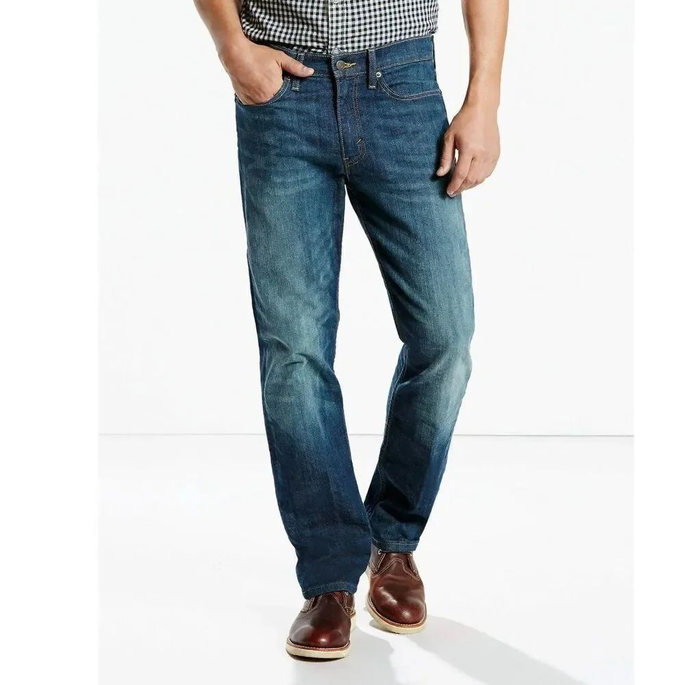 Levi’s Men’s 511 Classic Straight Leg Blue Denim Stretch Jeans W 34 x L 32